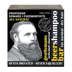 Professor Fuzzworthy’s Activated Charcoal & Beer Hair Shampoo Bar